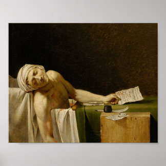 Poster Morte de Marat por Jacques-Louis David