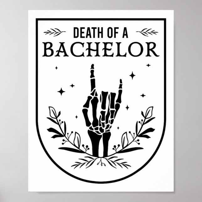 Poster Morte de um Noivo Equipe Gótica Despedida de Solte (Frente)