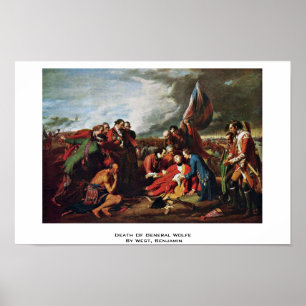 Pôster Morte do general Wolfe Oeste, Benjamin