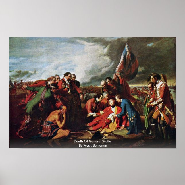 Pôster Morte Do General Wolfe Por West, Benjamin (Frente)