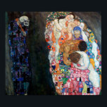 Poster Morte e Vida | Gustav Klimt |<br><div class="desc">Morte e Vida é uma pintura de Gustav Klimt entre 19010 e 15.</div>