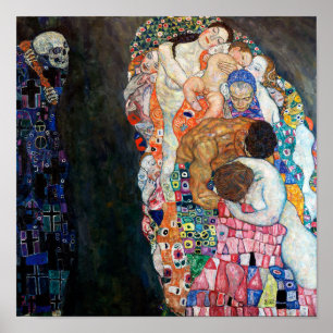 Poster Morte e Vida Gustav Klimt