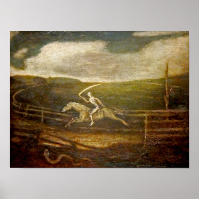 Pôster Morte em Cavalo Pálido [A Raça] por Ryder (Frente)