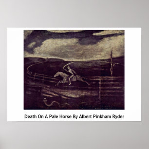 Pôster Morte em um cavalo pálido por Albert Pinkham Ryde