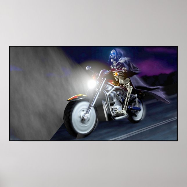 Pôster Morte Em Uma Bicicleta (Frente)