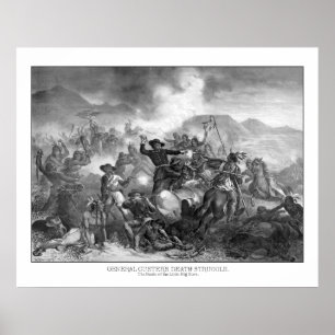 Poster Morte Esforço do general Custer