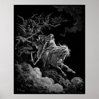 Poster Morte no Pale Horse Gustave Dore