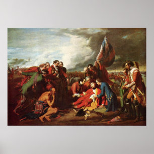 Poster Morte ocidental de Benjamin do general Wolfe