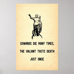 Poster Morte valente do gosto das citações de Caesar