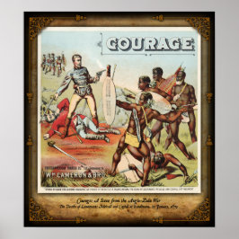 Poster Mortes de Melvill & Coghill em Isandlwana