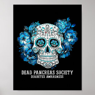 Poster Morto de Sensibilização do Diabetes Pancreias Soci