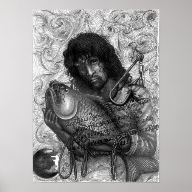 Pôster Morto dos olhos, Vannak em um gancho (Frente)