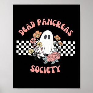 Poster Morto Pancreias Sociedade Funny Ghost Diabetes Awa