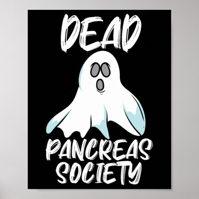 Poster Morto T1D T2D da Sociedade Pâncreas do Design Dive (Frente)
