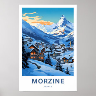 Poster Morzine France Travel Print