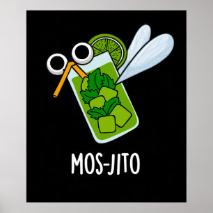 Poster Mos-jito Funny Mojito Bebe Lã Escura BG