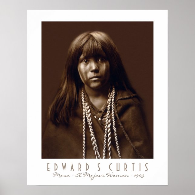 Poster Mosa - Mulher Mojave Nativa Americana - 1903 (Frente)