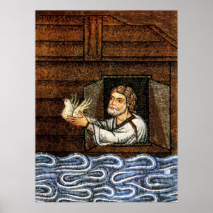 Poster Mosaico da arca de Noah - cerca de 1200 -