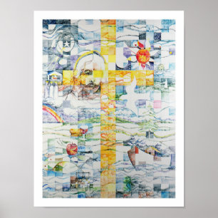 Pôster Mosaico da cruz