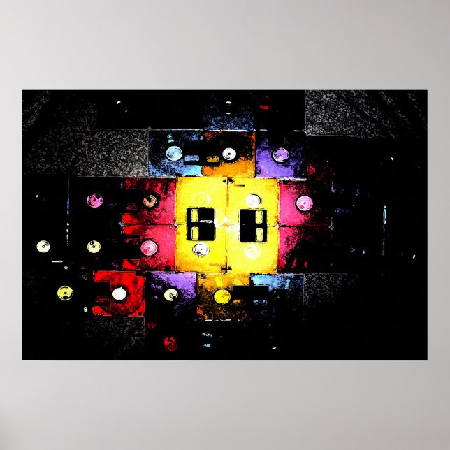 Pôster Mosaico de disquete (Frente)