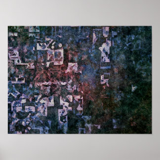Poster Mosaico Geométrico Abstrato