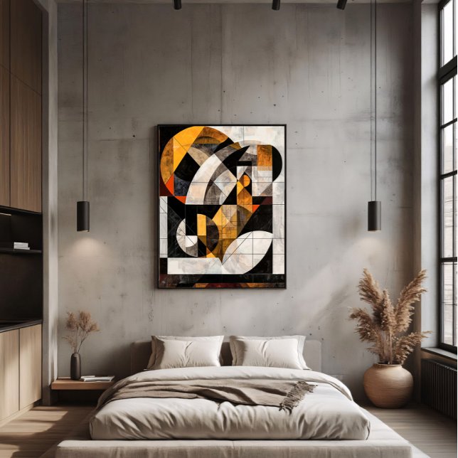 Poster Mosaico Geométrico Abstrato (Criador carregado)