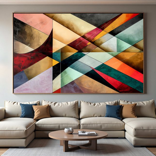 Poster Mosaico Geométrico Cromático (Criador carregado)