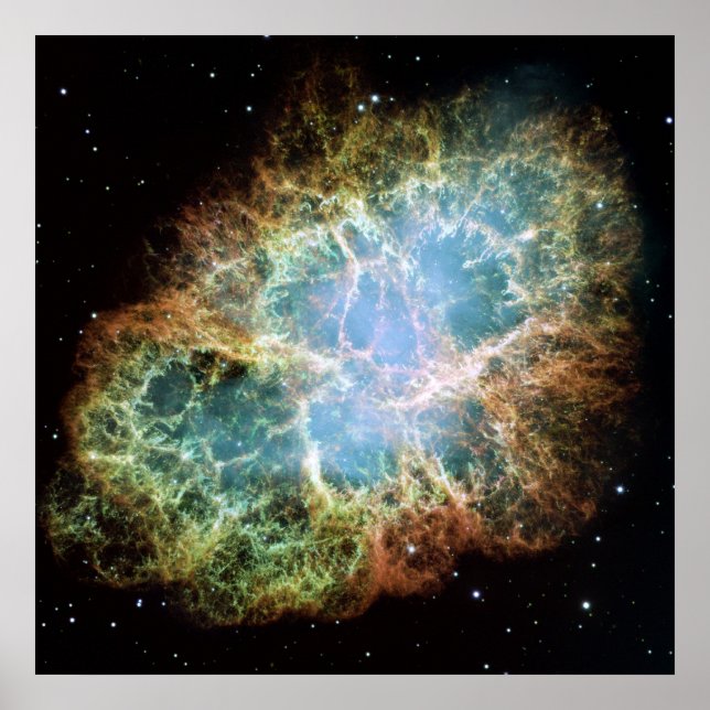 Pôster Mosaico Gigante Hubble da Nebulosa do Caranguejo (Frente)