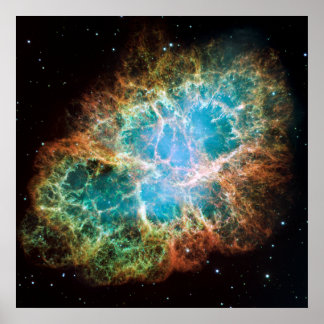 Poster Mosaico Hubble da Nebulosa do Caranguejo