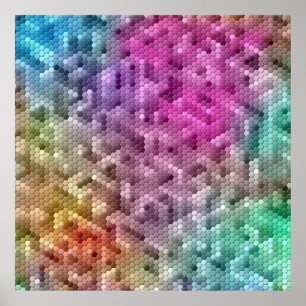 Poster Mosaico Legal do arco-íris