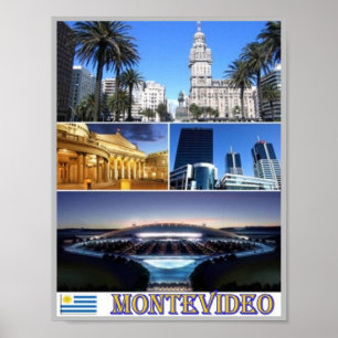 Poster Mosaico Montevideu - Uruguai -