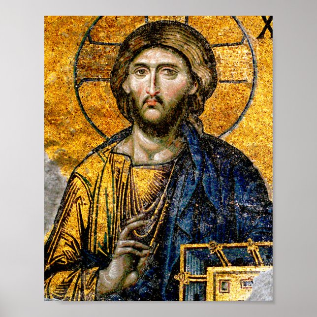 Poster Mosaico Pantocrator cristo (Frente)