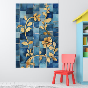Poster Mosaico reminiscente dos estilos tradicionais marr