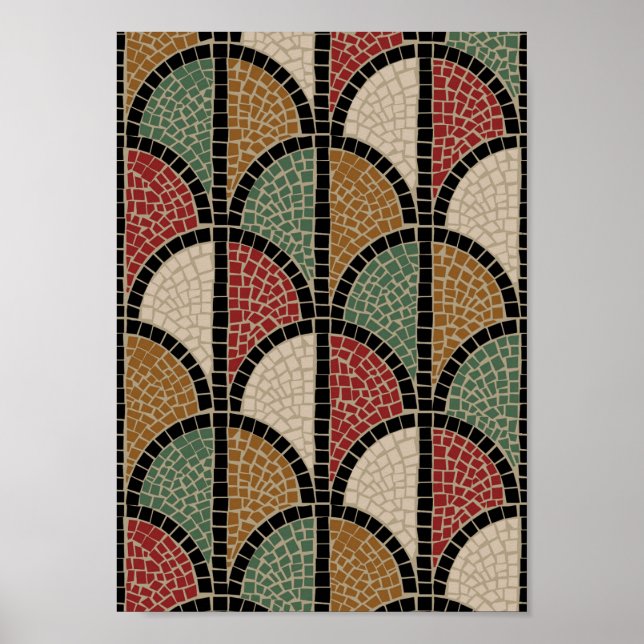 Poster Mosaico - Romano (Pompeia) (Frente)