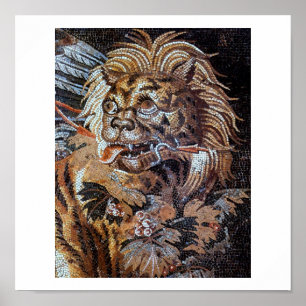 Pôster Mosaicos Antigos Vintage (Pompei)