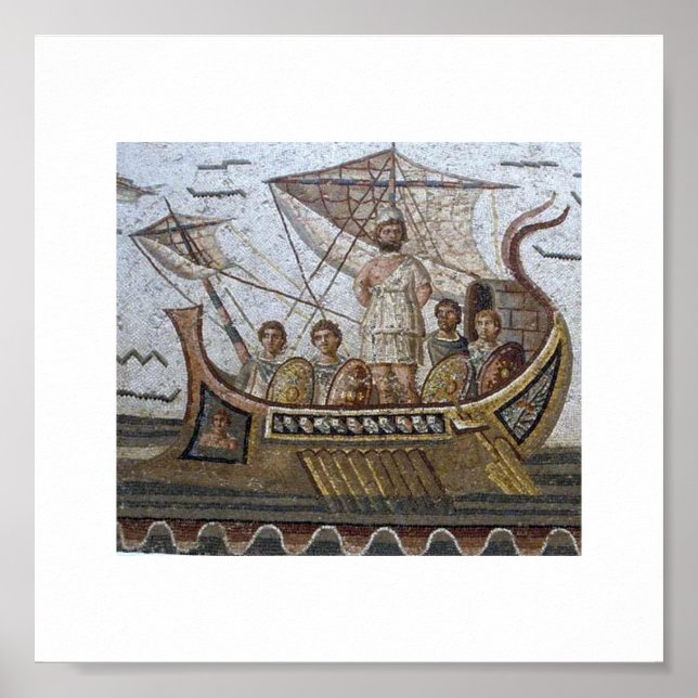 Poster Mosaicos romanos na Tunísia (Frente)