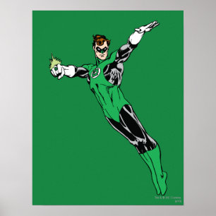 Poster Mosca de lanterna verde acima