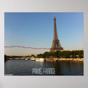 Pôster Mosca de Paris, France - de Skywriters pela torre