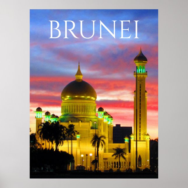 Poster mosca sunset brunei (Frente)