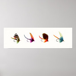 Poster Moscas de Pesca