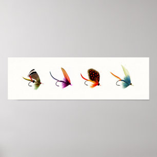 Poster Moscas de Pesca