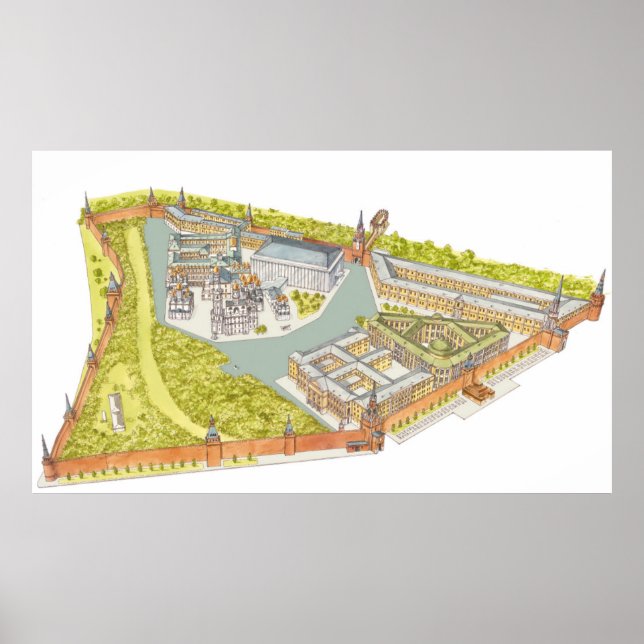 Pôster Moscou Kremlin (Frente)