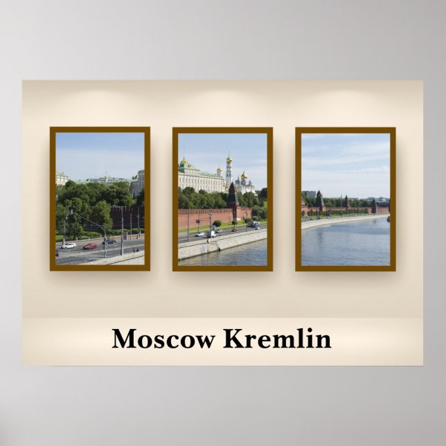 Poster Moscou Kremlin (Frente)