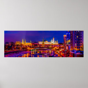 Poster Moscou Kremlin Panorama