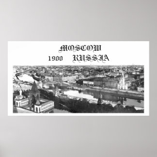 Pôster Moscou, Rússia, 1900