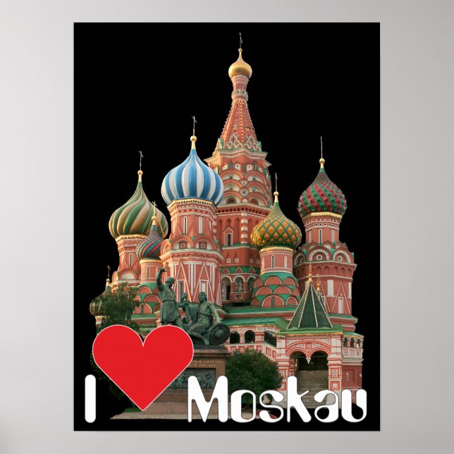 Poster Moscovo Rússia Russia (Frente)