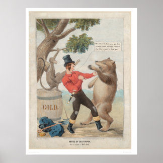 Pôster Mose na Califórnia: Arranque com Urso (1475)