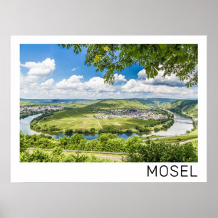 Poster Moselle Loop Trittenheim Panorama Alemanha Souveni