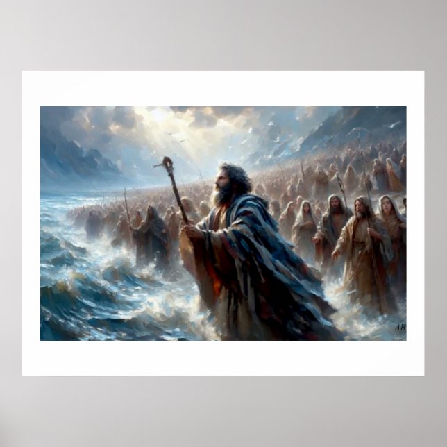 Poster Moses Parting The Red Ses,  (Frente)