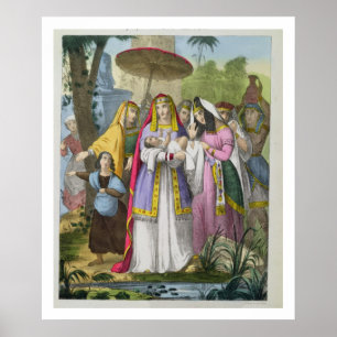 Poster Moses salvar pela filha do Pharaoh, de um